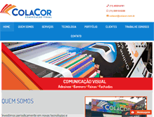 Tablet Screenshot of colacor.com.br